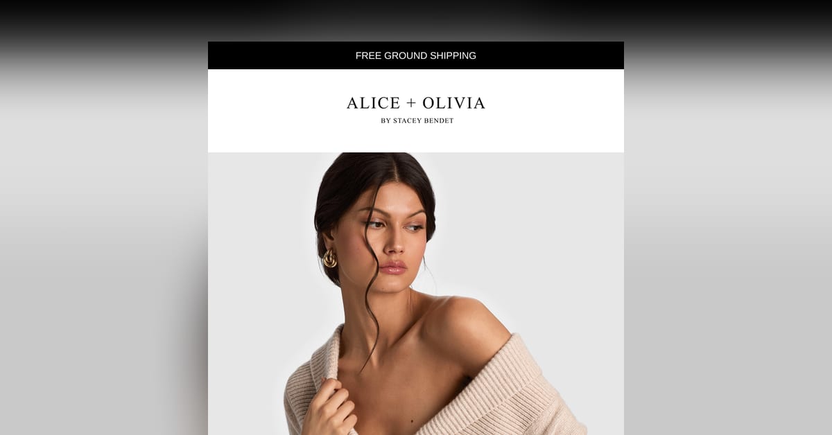 Compose Ema Email Design Inspiration by alice + olivia